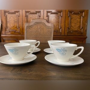 Set of vintage Marcrest Blue spruce China 16 pieces